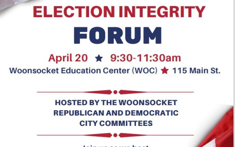 Election Integrity Forum on April 20th, 2024 at 9:30AM-11:30AM